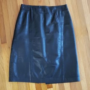 Leather skirt